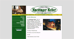 Desktop Screenshot of kneitingerkeller.de