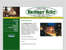 Tablet Screenshot of kneitingerkeller.de